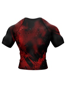 Camiseta Deportiva de Compresión de Manga Corta para Hombre, Diseño de Dragón Rojo y Negro, Secado Rápido, para Adultos, MMA, BJJ, Grappling - Product Image 5