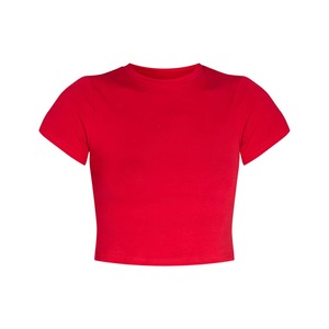 T-shirts d'été en bambou vierges pour femmes avec logo personnalisé, doux, respirants, décontractés, à manches courtes, vente en gros, OEM, en vrac direct usine - Product Image 2