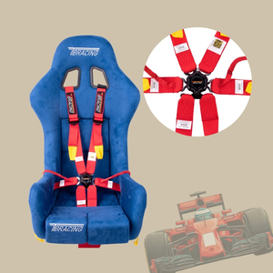 Arnés de Seguridad para Carreras de Alto Rendimiento TBRACING, Homologado por la FIA 8853 2016, Agente de Marca OEM ODM, Venta al por Mayor, Ajustadores de Acero Liso - Product Image 1