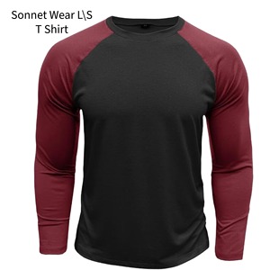 T-shirt à manches longues pour homme 100% coton avec impression numérique 220 grammes Séchage rapide pour un usage décontracté - Product Image 3