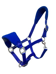 Cabestro para Caballo de Primera Calidad con Forro de Felpa, Collar de Cabeza Ajustable de Nailon, Logotipo Personalizado, Cabestro de Nailon Acolchado con Felpa - Product Image 1