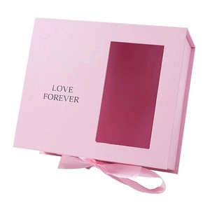 Caja de Regalo Rígida con Tapa Abatible y Diseño de <span class=keywords><strong>Libro</strong></span>, Personalizada con Flores, Cierre de Listón y Estampado en Dorado, Caja de Embalaje de Lujo para Regalos Florales - Product Image 4