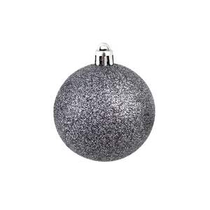 Ensemble de 100 boules et décorations de Noël blanches et grises, petites et moyennes, en plastique, pour décorations festives - Product Image 5