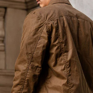 Veste en toile coupe-vent de qualité supérieure, veste en toile coupe-vent élégante et personnalisée, vente chaude, veste en toile d'hiver pour homme - Product Image 2