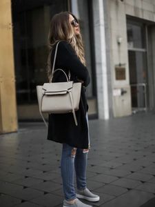 Sac fourre-tout décontracté pour femme en cuir véritable, motif poisson-chat personnalisé, à bandoulière, grande capacité, avec fermeture éclair, réutilisable - Product Image 6