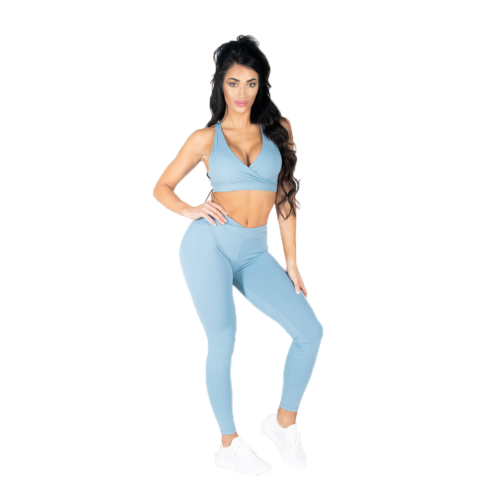 Women's Customizable 2-Piece Yoga Set with Belt & Lace Lightweight Elastic Waist Gym Wear Sweat-Wicking Leggings