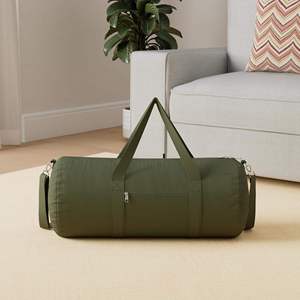 Custom Logo Luxury Sport Style Gym Duffel <b>Bag</b> Lightweight Zipper Waterproof Polyester <b>Large</b> Capacity - Product Image 4