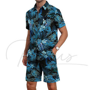 Camisas Hawaianas Personalizadas con Impresión Digital Completa en Poliéster para Hombre, Manga Corta, Formales, de Secado Rápido, Transpirables, con Cuello Camisero - Product Image 2