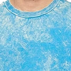 Men's <b>Tie</b>-Dye O-Neck Short Sleeve Regular Fit Casual T-Shirt <b>Knitted</b> Fabric 100% Cotton - Product Image 3