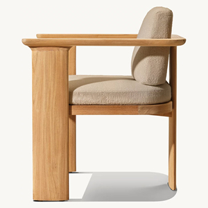 Silla de Comedor de Madera de Teca de Estilo Moderno para Restaurante, Hotel y Jardín, para Cocina, Sala de Estar, Uso en Exteriores, Muebles - Dune - Product Image 4