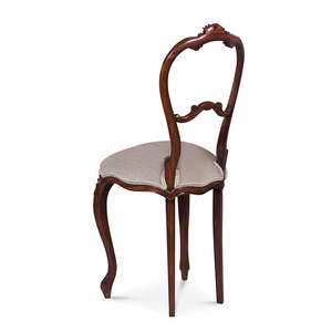 Silla de Comedor Clásica Francesa de Lujo, Estructura de Madera Maciza, Asiento Tapizado, Elegante, Hecha a Mano, para Hogar, Oficina, Hotel, Restaurante - Product Image 3