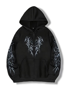 <b>Men's</b> Solid <b>Black</b> <b>Plain</b> Dyed Hoodie <b>Sweatshirt</b> Casual Street Style Top - Product Image 4