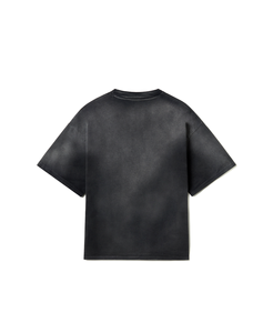 เสื้อยืดคอกลมแขนสั้นผู้ชายไซส์ใหญ่ ผ้าฝ้าย 100% ระบายอากาศได้ดี สีดำ น้ำหนัก 220 กรัม ซักแล้ว ใส่สบาย สไตล์ลำลอง รับผลิตตามสั่ง พร้อมสกรีนโลโก้ - Product Image 1