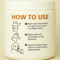 Leche de Cabra Natural en Polvo OEM ODM para Perros y Gatos, Venta al por Mayor, Sin Granos, Alto en Proteínas, Suplemento Nutricional para Mascotas, para la Digestión