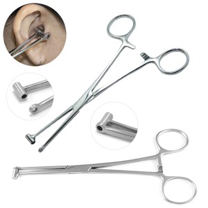 1 Pieza de Pinzas/Pinzas de Acero Quirúrgico Profesional para Piercings de Ombligo, Oreja, Septum y Labio, con Bloqueo Automático, Juego de Instrumentos para Agujas de Piercing - Product Image 4