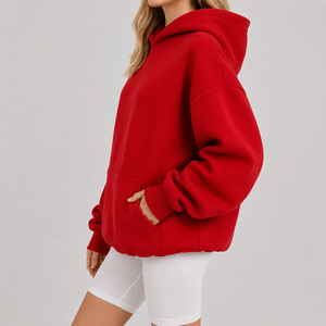 Women's Oversized Hoodie Sweatshirt, Casual <b>Drop</b> Shoulder Loose Long Sleeve Pullover, Heavyweight Fleece for Fall Winter - Product Image 6