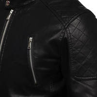 Veste en cuir imperméable et coupe-vent pour homme, col montant, logo sur le devant, service OEM personnalisé, qualité supérieure, streetwear, hiver