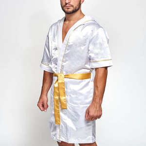 Bata de Boxeo de Satén Personalizada con Bordado y Sublimación para Noche de Combate, Gimnasio, Boxeo, Karate, Ropa de Salida - Product Image 5