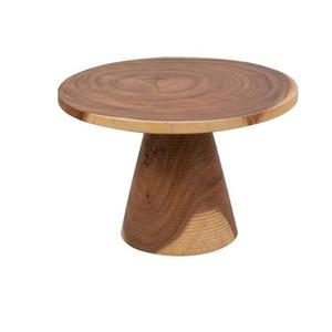 Soporte redondo de madera para tartas, pedestal de madera de mango, servidor de postres hecho a mano, exhibidor de postres para bodas, fiestas, hogar, artesanal de madera. - Product Image 2