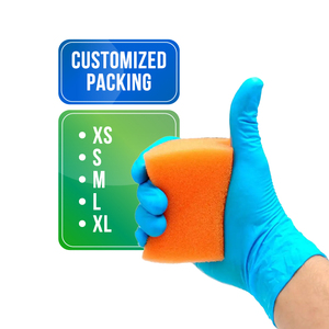 Guantes de Nitrilo Apex 3.0g para Uso Diario, Sin Polvo, Color Azul Frío, 240mm, Ambidiestros, para el Hogar, Hechos en Malasia - Product Image 1