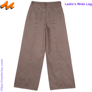 Vaqueros de mujer de pierna ancha, cintura alta, estampados, holgados, transpirables para todas las estaciones, hechos con algodón BCI y reciclado, sostenibles, a 8.55 - Product Image 2