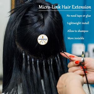 1000 unidades de extensiones de cabello de 5 mm con cuentas de acero inoxidable, anillos micro-enlazables con punta en I para extensiones de cabello - Negro - Product Image 4
