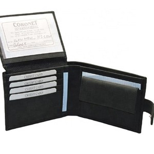 Cartera Bifold Negra Delgada de PU para Hombre, Minimalista, con Cierre Plegable, Corta, para Uso Diario, con Bloqueo RFID, Botón Clásico de Poliéster - Product Image 3