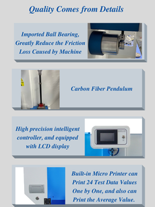 Digital Charpy Izod Schlag prüfgerät Pendel Kunststoff Schlag festigkeit prüfmaschine ASTM D256 ISO180 für Labor - Product Image 4