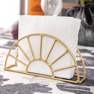 Porta Servilletas de Latón de Alta Calidad con Soporte para Servilletas, Logotipo Personalizado, Último Modelo para Mesa de Boda - Product Image 6