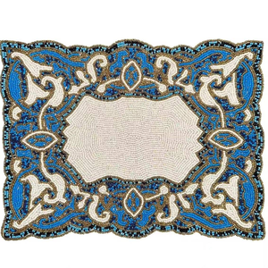 Factory <b>Direct</b> Selling Custom <b>Beaded</b> Eco-Friendly Handmade Coaster with Custom Shape Color & Size for Home Hotel Restaurant Use - Product Image 6