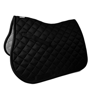 Tapis de selle d'équitation le mieux noté, taille standard, en satin, pour compétition, équipement équin, mousse contour, antidérapant - Product Image 6