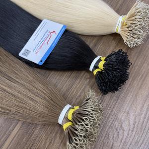 Super Double Drawn Kératine Nano Anneau Droite Extensions de Cheveux Humains Vietnamiens Prix de Gros - Product Image 3