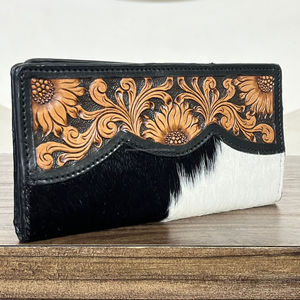 กระเป๋าเงินผู้หญิงยาวใหม่แบบเรียบง่ายกระเป๋าสตางค์หนังแท้กระเป๋าคลัทช์ตอนเย็นและที่ใส่บัตรมือถือ - Product Image 4