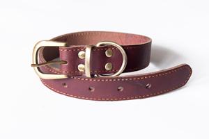 Premium Adjustable Leather <b>Dog</b> <b>Collar</b> Luxury Handmade Pet <b>Collar</b> for Medium <b>Large</b> <b>Dogs</b> from Divine International India - Product Image 5