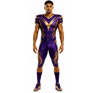 Uniforme de football américain personnalisé de qualité supérieure, polyester respirant, couleurs et logo personnalisés, vente chaude - Product Image 3