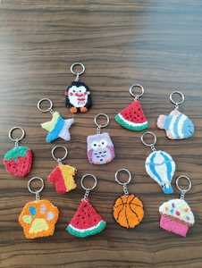 Cute Multicolor Beaded Keychain Handmade Fashion <b>Key</b> <b>Holder</b> Charm At Best Price - Product Image 5