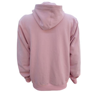 Unisex <b>Pink</b> Oversized <b>Hoodie</b> With White Puff Print "NECESSARY" Logo Front Pocket Fleece Cotton Autumn Wear - Product Image 2