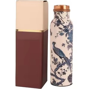 Hand-Hammered Copper Water <b>Bottle</b> - Ayurvedic 100% Pure Copper for Detox & Immunity (900ml, Leak-Proof) - Product Image 5