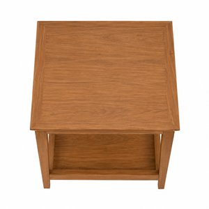 <b>Round</b> <b>Solid</b> Teak <b>Wood</b> <b>Dining</b> <b>Table</b> Open Lower Shelf Eco-Friendly Durable Waterproof Scandinavian Modern Design for Home Hotel - Product Image 3