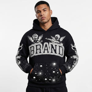 Sudadera con Serigrafía Personalizada y Pedrería, Sudadera de Alta Calidad con Pedrería para Ropa Urbana Unisex - Product Image 6