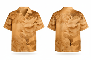 Camisa de Vestir con Botones y Manga Corta con Estampado Personalizado de Último Diseño, Camisa Informal de Verano Estilo Hawaiano, Ligera, Transpirable y a la Moda - Product Image 6