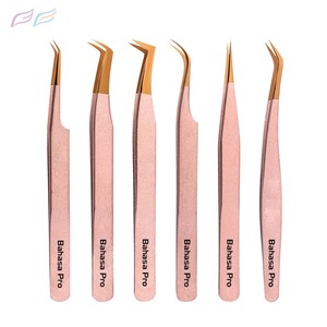 Juego de Pinzas para Pestañas con Punta de Fibra al por Mayor, Herramientas de Extensión de Pestañas con Logotipo Personalizado, Suministro Directo del Fabricante, OEM ODM por Bahasa Pro - Product Image 1