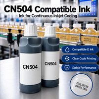 CN504 500ml Kompatibel untuk Kegunaan Umum Warna Hitam. Tinta untuk Printer K Cij