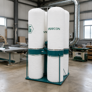 เครื่องดูดฝุ่นอุตสาหกรรม SPRAYCON แบบ 4 ถุงกรอง สำหรับงานไม้ ระบบกรองฝุ่น ระดับความปลอดภัยสูง - Product Image 1