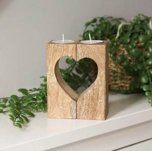 Round Wooden <b>Tea</b> <b>Light</b> Holder With Mandala Design For Home Decoration - Product Image 2