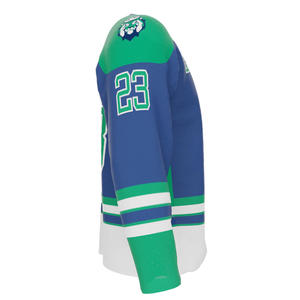 Camiseta de Hockey sobre Hielo Personalizada al por Mayor, Impresión por Sublimación, Antibacteriana, Transpirable, de Secado Rápido, 100% Poliéster, Logotipo Personalizado - Product Image 2