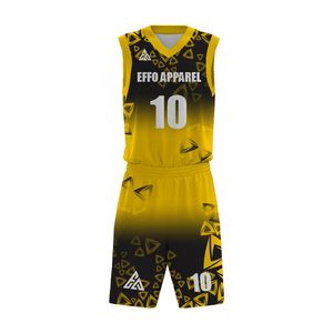 Ensemble short et maillot de basket réversibles, vêtements de sport respirants, fabrication OEM, marque privée, fournisseur en gros - Product Image 3