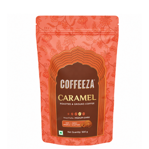 กาแฟบดรสคาราเมล คอฟฟี่ซ่า 100% อาราบิก้า 500 กรัม คั่วกลาง-เข้ม รสหวานและเนียนนุ่ม - Product Image 1