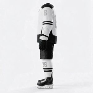 Nouvel ensemble d'uniformes de hockey sur glace élégants et imprimés, impression par transfert thermique, manches longues, 100% polyester, qualité supérieure pour hommes - Product Image 5