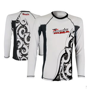 เสื้อรัดรูปแขนยาวดีไซน์ใหม่ ระบายอากาศได้ดี ผลิตจากโพลีเอสเตอร์ผสมสแปนเด็กซ์ พิมพ์ลายโลโก้ด้านหน้าด้วยเทคนิค Sublimation - Product Image 1